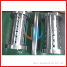 Bimetallic barrel for rubber extruder machine